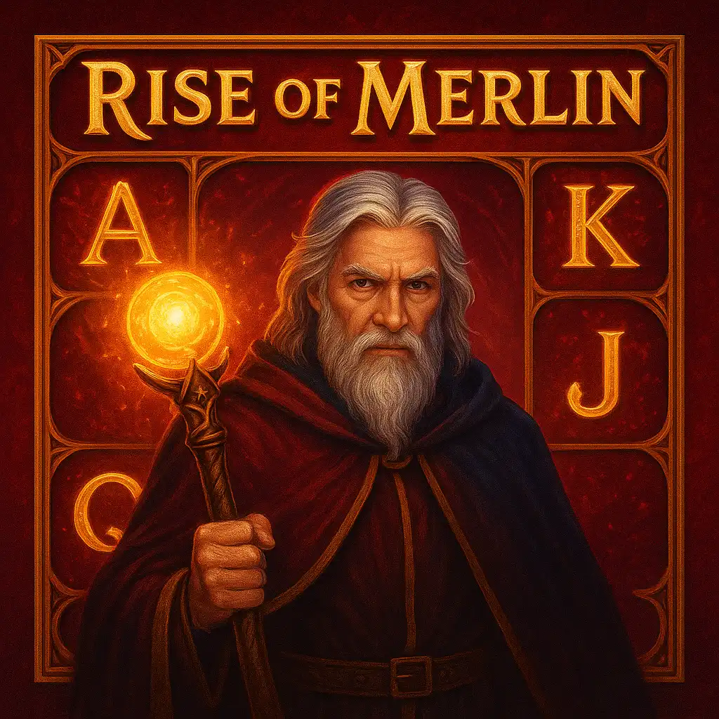 Rise of Merlin slot game artwork